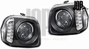 JB23 ジムニー LED リング 付き LED ウィンカー インナーブラック ダブル プロジェクター ヘッド ライト 左右 新品