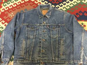 90s Levi’s リーバイス 4th 70506 ライナー付き ジャケット ジージャン 44 ブランケット フェード　ダメージ　色落ち　一点物