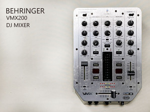 【ジャンク】BEHRINGER VMX200 DJ MIXER 2ch ミキサー ベリンガー 通電のみ確認済