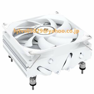 未使用 Thermalright AXP90 X47 White 用CPU風冷放熱器 下圧式放熱器 4本のAGHPホットパイプを含み 油圧軸受鋳造 PMWファンを内蔵し