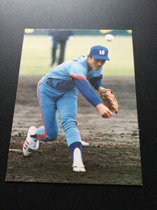 カルビー プロ野球カード 80年 大判 枠なし No17 松岡弘