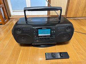 ソニー　 ソナホーク　 ZS-66 ラジカセ　 リモコン付　CDラジカセ　 SONAHAWK その他　レトロ アンティーク　インテリア