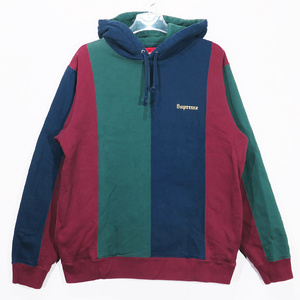 SUPREME シュプリーム 18AW TRICOLOR HOODED SWEATSHIRT トリコロール フーデッド スウェットシャツ トップス プルオーバー パーカー Octz