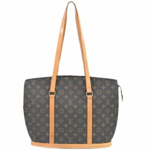 本物 ルイヴィトン LOUIS VUITTON LV バビロン モノグラム ショルダーバッグ トートバッグ ブラウン M51102