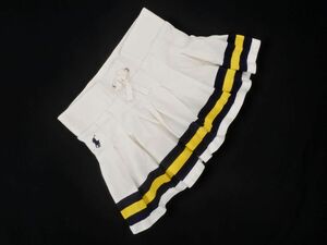 ネコポスOK POLO RALPH LAUREN ポロ ラルフローレン インナーパンツ プリーツ スカート size7(120〜130cm)/白 ■◆ ☆ eec2 子供服