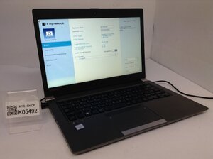 ジャンク/ TOSHIBA dynabook R63/AN PR6ANKA4447FD1 Intel Core i7-6600U メモリ8.19GB ストレージ無し 【K05492】