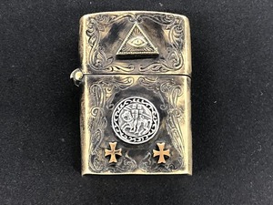 期間限定セール ジッポー ZIPPO good vibrations オイルライター 2004年 3月製 ブラック ゴールド