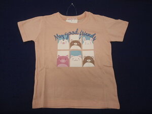 新品　31594A-100　女児半袖Ｔシャツ　アプリコット　レターパック発送（代引き不可）