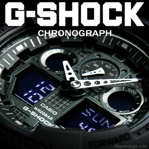 生産終了モデル! 海外限定生産逆輸入 CASIO カシオ【G-SHOCK 】Gショック 多彩な機能 1/1000秒クロノ ベッカム氏着用 BKBK新品