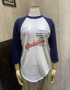 80s STEDMAN WASHINGTON STATE ソフトボール 協会 ベースボール Tシャツ ラグラン スリーブ 七分袖 アメリカ古着 ユニセックス