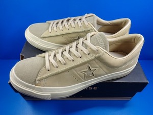 10899■新品 デッド 箱付き CONVERSE ONESTAR GRAIN OX BEIGE コンバース ワンスター グレイン ベージュ スエード レザー 91/2 28 cm