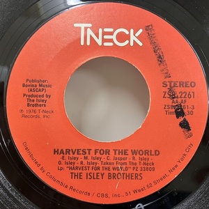 ★即決 7インチ Isley Brothers / Harvest For The World ZS82261 d1980 米オリジナル、2曲入り7インチ