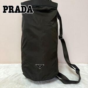 PRADA プラダ ナイロン ポノコ 筒形 ワンショルダー 肩掛け 三角ロゴ テスート ボディバッグ 斜め掛け クロスボディ ショルダーバッグ