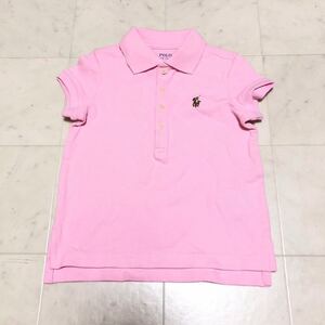 【送料360円】国内正規品 POLO RALPH LAUREN ラルフローレン 半袖ポロシャツ 女の子 2T 90cm 古着 N-61