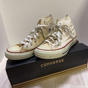 CONVERSE コンバース ALLSTAR オールスター ハイカットスニーカー 24.0cm オフホワイト レディース シューズ 靴　中古