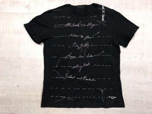 ポールスミス ブラック Paul Smith BLACK レトロ モード Y2K ステッチ・デザイン 半袖Tシャツ カットソー トップス レディース M 黒