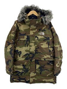 THE NORTH FACE◆MCMURDO PARKA_マクマードパーカー/M/ナイロン/GRN/カモフラ//