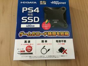 新品未開封　PS4対応 外付けSSD 480GB　HNSSD-480BK　I-O DATA