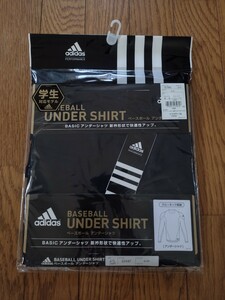 【未開封】adidas　 ベースボールアンダーシャツ　野球　長袖　黒　ブラック　クルーネック長袖