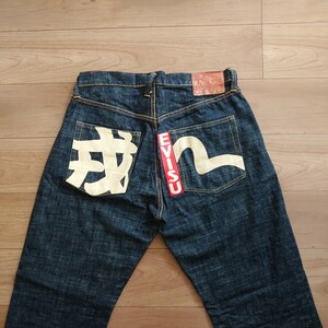 エビス　ジーンズ　デニム　パンツ　EVISU　エヴィス　希少　入手困難　3435 検　Levis リーバイス 和柄　漢字 デニムパンツ　スカジャン