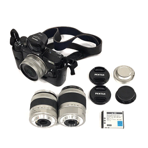 1円 PENTAX Q SMC PENTAX 1:1.9 8.5mm AL 1:2.8 15-45mm ED ミラーレス一眼 デジタルカメラ セット 光学機器
