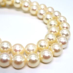 1円〜!!大珠!!美品!!ジュエリーマキ●アコヤ本真珠ネックレス●J 約49.0g 約43.0cm 約8.5mm珠 pearl necklace jewelry パール EA0/EA8 B88