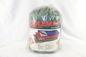 ☆1円 Coleman コールマン スリーピングバッグ 8121-648 ヴィンテージ 寝袋 未使用 長期保管品☆ワサ