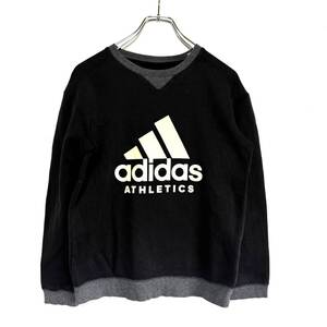 アディダス スウェット トレーナー ガゼット キッズ150 前V　　adidas ATHLETICS ビッグロゴ デカロゴ 雅瀬871