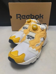 【訳あり新品】Reebok INSTAPUMP FURY OG ぐでたま EH2799 YELLOW/WHITE US6.0 24.0cm ポンプフューリー ぐでたま サンリオ