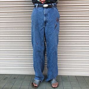 90s 00s Old GAP Carpenter ペインターパンツ オールド ギャップ ヴィンテージ デニム カーペンターパンツ ブルー メキシコ製 W38 L34