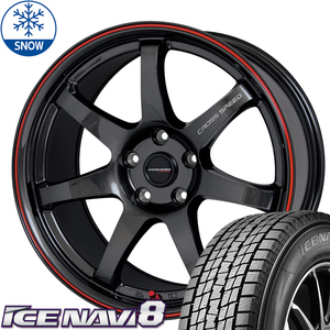 225/45R18 スタッドレスタイヤホイールセット マツダ RX8 etc (GOODYEAR ICENAVI8 & CROSSSPEED CR7 5穴 114.3)