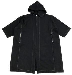 希少 80s ヴィンテージ ■ COMME des GARCONS コムデギャルソン ■ 飾りステッチ オーバーサイズ フーディー ウール地 コート メンズでも可