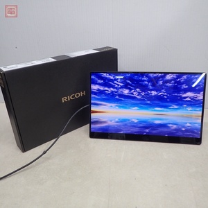 1円〜 動作品 RICOH 有機EL ポータブルモニター 150BW 60Hz Type-C タッチスクリーン Portable Monitor 150BW 箱/ケーブル/ケース付【20