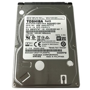 【中古】TOSHIBA MQ02ABD100H 2.5インチ 5400rpm 64MB 1TB SSHD 8GB 並行輸入