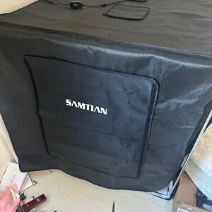 【中古美品】撮影ボックス　SAMTIAN 90x90x90cm 超大型　4色背景　撮影ブース　撮影スタジオ　126個撮影ledライト　【訳あり品】物撮り