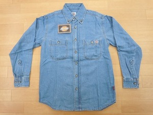 h152★新品★サイズ SS★DICKIES ディッキーズ FB460U デニムシャツ★ワークシャツ ボンマックス★カラー7 ブルー★即決★