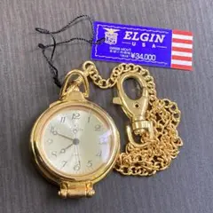 懐中時計 稼働品　ELGIN エルジン　ペンダント　ウォッチ　クオーツ