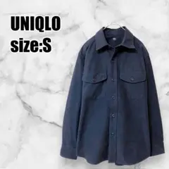 【ユニクロ】UNIQLO ジャージーオーバーシャツ シャツジャケット ネルシャツ