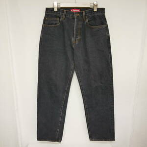 【1円】良好 国内正規 Supreme 19SS Washed Regular Jeans USA製 アメリカ製 ウォッシュドレギュラージーンズ デニム Black ブラック 黒 30