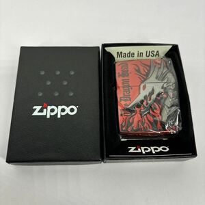 レ) [未使用] ZIPPO ジッポー　オイルライター　メタルドラゴン　ワインレッド　赤色　龍　ZDH-301RD ドラゴンヘッド　管理tk 送料520円