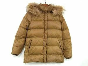 1円 MONCLER モンクレール バレンティーヌ ナイロン100％ ダウンジャケット アウター 上着 サイズ 00 洋服 ブラウン系 AZ1956