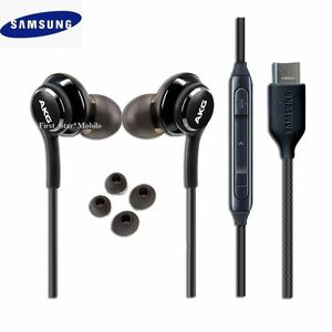 SAMSUNG純正◆EO-IC100 Earphones Tuned by AKG /Galaxy ギャラクシーイヤホン USB Type C 黒 [輸入品] バルク品