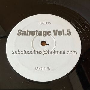 12インチ SABOTAGE TRAX - SABOTAGE VOL.5