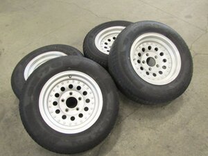 ◎【個人宅配送不可】[H25+EC前] メーカー不明 15×7J +6 127-5H【保護タイヤ】215/70R15 4本セット