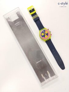 F819a [人気] swatch スウォッチ 腕時計 GRAND PRIX SCJ101 マルチカラー クォーツ クロノグラフ | ファッション小物 G