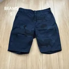 BEAMS ビームス　ハーフパンツ　Sサイズ　カモフラージュ　ネイビー　メンズ