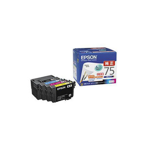 EPSON 純正インクカートリッジ(4色セット・大容量) IC4CL75