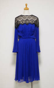 TADASHI SHOJI　タダシショージ　ROYAL BLUE & BLACK 　ワンピース　「２ 」/ ７ー９号程度