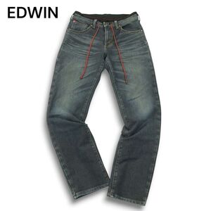 EDWIN 503 エドウィン ER004 ジャージーズ★ 加工 裏起毛 防風 防寒 デニム パンツ ジーンズ Sz.S　メンズ 日本製 バイク　A4B05741_B#Q