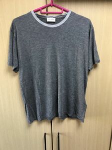 国内正規 13AW SAINT LAURENT PARIS サンローラン パリ レーヨン ボーダー Ｔシャツ XS